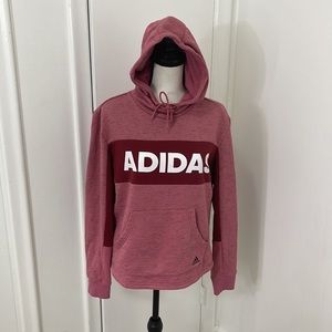adidas  long sleeve hoodies sweater M — pink
